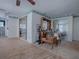 Large bedroom with wood floors and mirrored dresser at 853 Cr 484, Lake Panasoffkee, FL 33538