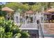 Community water fountain with brick surround at 137 S Park Ave, Winter Garden, FL 34787