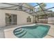 Inviting kidney-shaped pool with screened enclosure at 15847 Wilkinson Dr, Clermont, FL 34714