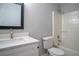 Clean bathroom with white vanity and shower/tub combo at 1340 Banbridge Dr, Kissimmee, FL 34758