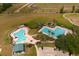 Aerial view of community pool and recreational areas at 3921 Doune Way, Clermont, FL 34711