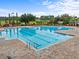 Large community pool with lap lanes at 3656 Solana Cir # F, Clermont, FL 34711