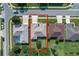 Aerial view of homes and lot at 3506 Mulberry Grove Loop, Leesburg, FL 34748