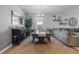 Dining area with a dark wood table and seating at 5105 Piazza Loop, Saint Cloud, FL 34771