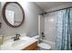 Small bathroom with a tub shower combination and updated vanity at 7425 Lake Marni Ct, Mount Dora, FL 32757