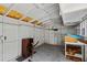 Workshop interior with shelves and workbench at 36649 Sundance Dr, Grand Island, FL 32735