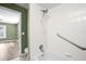 Bathroom with tub, shower, and view of bedroom at 1500 Cobble Ln, Mount Dora, FL 32757