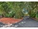 Home with long private driveway and lush landscaping at 507 Lakeshore Dr, Eustis, FL 32726