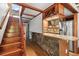 Kitchen with granite countertops and wooden cabinetry at 507 Lakeshore Dr, Eustis, FL 32726