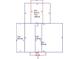 Floor plan showing the layout of the home's rooms and their sizes at 507 Lakeshore Dr, Eustis, FL 32726