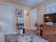 Spacious home office with hardwood floors and ample storage at 616 Cokesbury Dr, The Villages, FL 32162