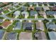 Community overview showing numerous houses at 736 Jones Ln, The Villages, FL 32163