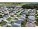 Community overview showing numerous houses at 736 Jones Ln, The Villages, FL 32163