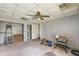 Spare bedroom with ceiling fan, under renovation at 10367 Se Sunset Harbor Rd, Summerfield, FL 34491