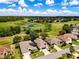 Aerial view of houses near a pond and conservation area at 4706 Glen Coe St, Leesburg, FL 34748