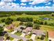 Aerial view of houses near a pond and conservation area at 4706 Glen Coe St, Leesburg, FL 34748