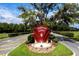 Highland Lakes community entrance with fountain at 6401 Tildon, Leesburg, FL 34748