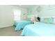 Bedroom with twin beds and light blue bedding at 2019 Majorca Dr, Kissimmee, FL 34747