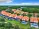 Aerial view of community with houses, pools, and lush green landscape at 426 Orange Cosmos Blvd, Davenport, FL 33837