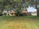 Spacious backyard with a large tree providing shade at 5430 Sir Churchill Dr, Leesburg, FL 34748