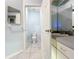 Simple bathroom with a toilet and single vanity at 5430 Sir Churchill Dr, Leesburg, FL 34748