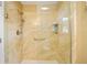 Walk-in shower with glass enclosure and grab bar at 8457 Se 177Th Penman Pl, The Villages, FL 32162