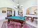 Game room featuring a billiard table and stylish area rug at 275 Cr 552, Bushnell, FL 33513