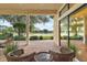 Relaxing patio overlooking a golf course at 9323 San Jose Blvd, Howey In The Hills, FL 34737
