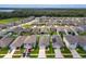 Aerial view of house and surrounding neighborhood at 3654 Caspian St, Leesburg, FL 34748