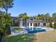 Backyard oasis with luxurious pool and patio at 15617 Pendio Dr, Bella Collina, FL 34756