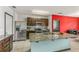 Modern kitchen with granite countertops and stainless steel appliances at 3450 Landing Vw, Tavares, FL 32778