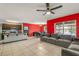 Open concept living room with kitchen and dining area views at 3450 Landing Vw, Tavares, FL 32778