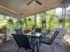 Relaxing screened porch, perfect for enjoying the outdoors at 2871 Myakka River Rd, Tavares, FL 32778