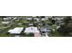 Aerial view highlighting home's waterfront location at 34323 Island Dr, Leesburg, FL 34788