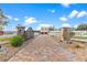 Paved driveway with landscaping and gated entrance at 39400 French Rd, Lady Lake, FL 32159