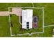 Bird's eye view of the house and property showing the layout and pool at 39400 French Rd, Lady Lake, FL 32159