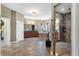 Spacious bathroom with double vanity, soaking tub, and walk-in shower at 39400 French Rd, Lady Lake, FL 32159