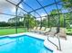 Relaxing screened pool and patio furniture at 139 Belfry Dr, Davenport, FL 33897