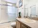 Bathroom with tub/shower combo and single vanity at 139 Belfry Dr, Davenport, FL 33897