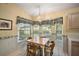 Cozy breakfast nook with three-sided window seating at 4907 Tara View Rd, Leesburg, FL 34748