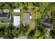 Aerial view of property showing the house and lot size at 26225 Troon Ave, Sorrento, FL 32776