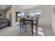 Dining room with table and chairs near sliding glass doors at 1565 Tali Ln, Mount Dora, FL 32757