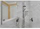 Updated shower with glass enclosure and pebble floor at 13129 Coldwater Loop, Clermont, FL 34711