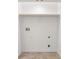 Laundry closet with shelving and hookups for washer and dryer at 8222 Florida Boys Ranch Rd, Groveland, FL 34736