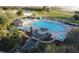 Stunning pool and spa area with lush landscaping and a bridge at 25304 Forest Oak Ct, Leesburg, FL 34748