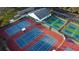 Well-maintained tennis and pickleball courts at 25304 Forest Oak Ct, Leesburg, FL 34748