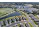 Aerial view of home and surrounding neighborhood at 5035 Stokes Way, Wildwood, FL 34785