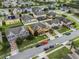 Aerial view of neighborhood street at 349 Morning View Dr, Winter Garden, FL 34787