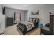 Bedroom with double bed, dresser, and desk at 349 Morning View Dr, Winter Garden, FL 34787