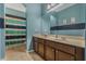 Bathroom with double vanity and shower/tub combo at 349 Morning View Dr, Winter Garden, FL 34787